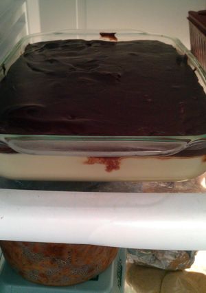 A picture of down south eclair cake.
