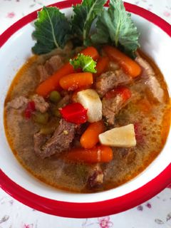 Bébirépás karalábéleves recept fotója