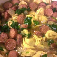 A picture of Sausage & Cheese Tortellini Soup.