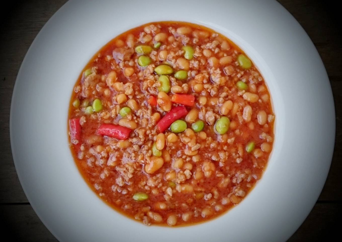 Spicy Chili Red Bean With Edamame Bean