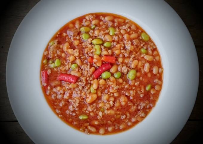 Spicy Chili Red Bean With Edamame Bean