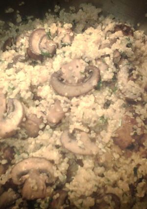 A picture of Mushroom Quinoa.