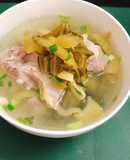 Canh cải chua sườn non !