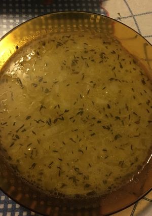 Una foto de Sopa de cebolla