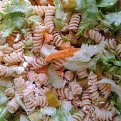 A picture of T's Turkish Cold Pasta Salad.