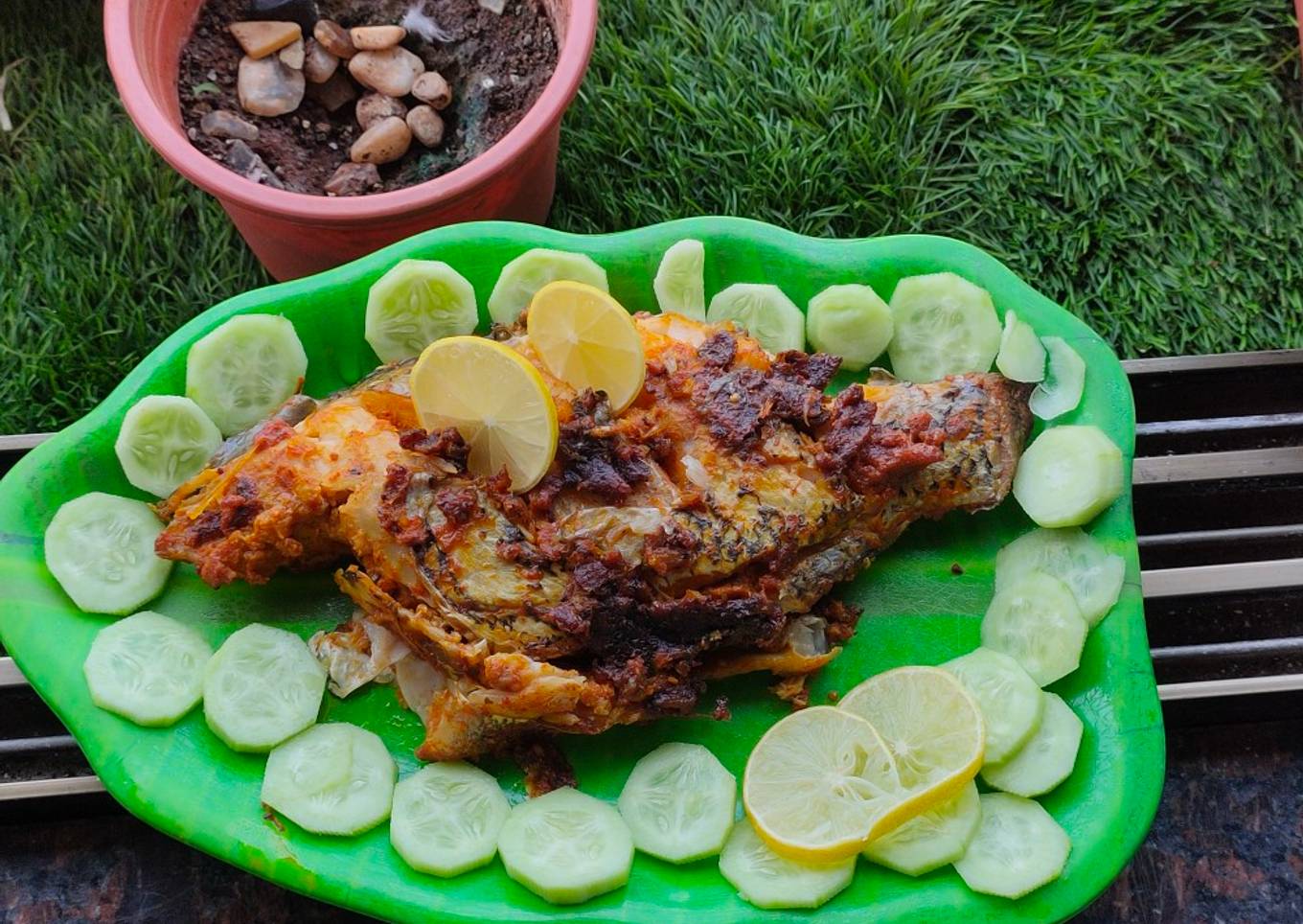 Tandoori grilled fish