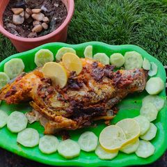 Tandoori grilled fish A picture of Tandoori grilled fish.