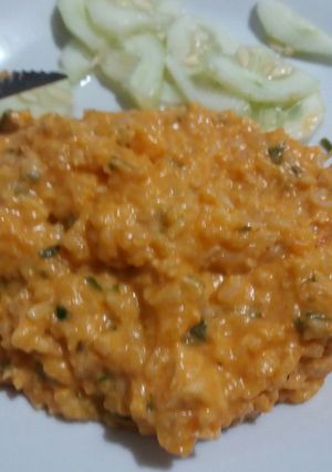 Foto de Risoto de frango com creme de leite