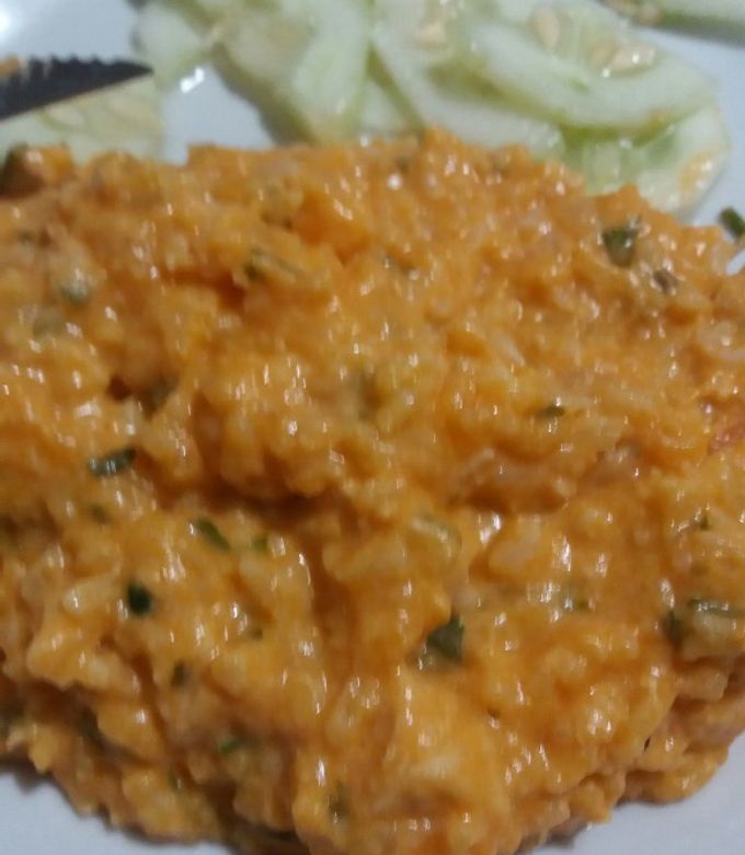 Foto de Risoto de frango com creme de leite