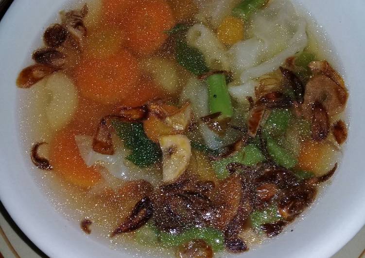 Langkah Mudah untuk Membuat Sup Makaroni Ala Mama Alif, Menggugah Selera