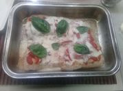 Una foto de matambre de cerdo a la pizza