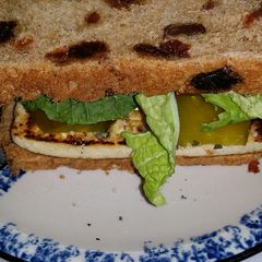 A picture of Tofu/Veggie Sandwich (Lactose intollerant frendly).