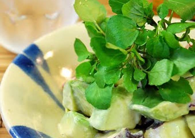 Simple Way to Prepare Homemade Avocado and Octopus Appetizer Salad