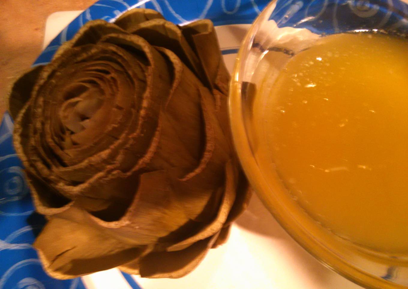 Steamed artichokes
