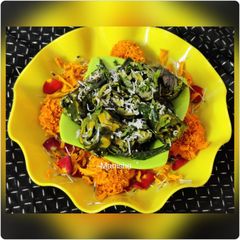 A picture of Stir Fry Alu vadi(Arbi leaves,Patra).