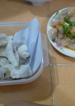 Hình của món Bánh lọc trần rán/luộc.