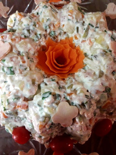 عکسی از دستور سالاد پیازچه😋