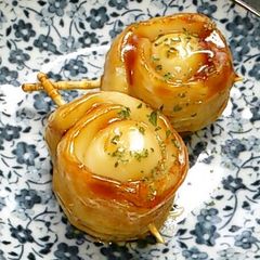 A picture of For Bentos: Chikuwa and Quail Egg Teriyaki.