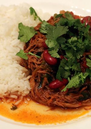 A picture of Beef Brisket Chili.