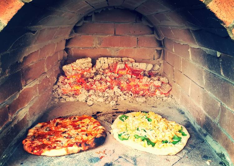 Simple Way to Prepare Homemade Wood fired Mac n Cheese pizza