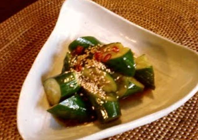 Chinese-Style Spicy Marinated Cucumbers