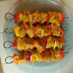 A picture of Chicken Kabobs.