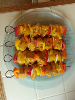 A picture of Chicken Kabobs.