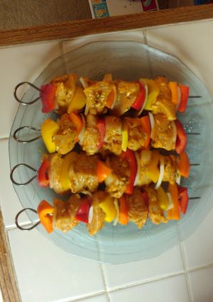 A picture of Chicken Kabobs.