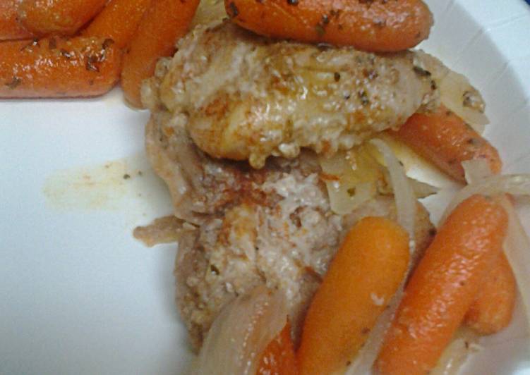 Recipe of Perfect Lemon Honey Chicken and Carrots
