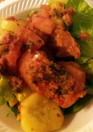A picture of Sheree's BLT Salad for the summer.