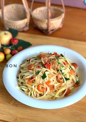 Hình của món Gỏi Xoài Tôm Khô.