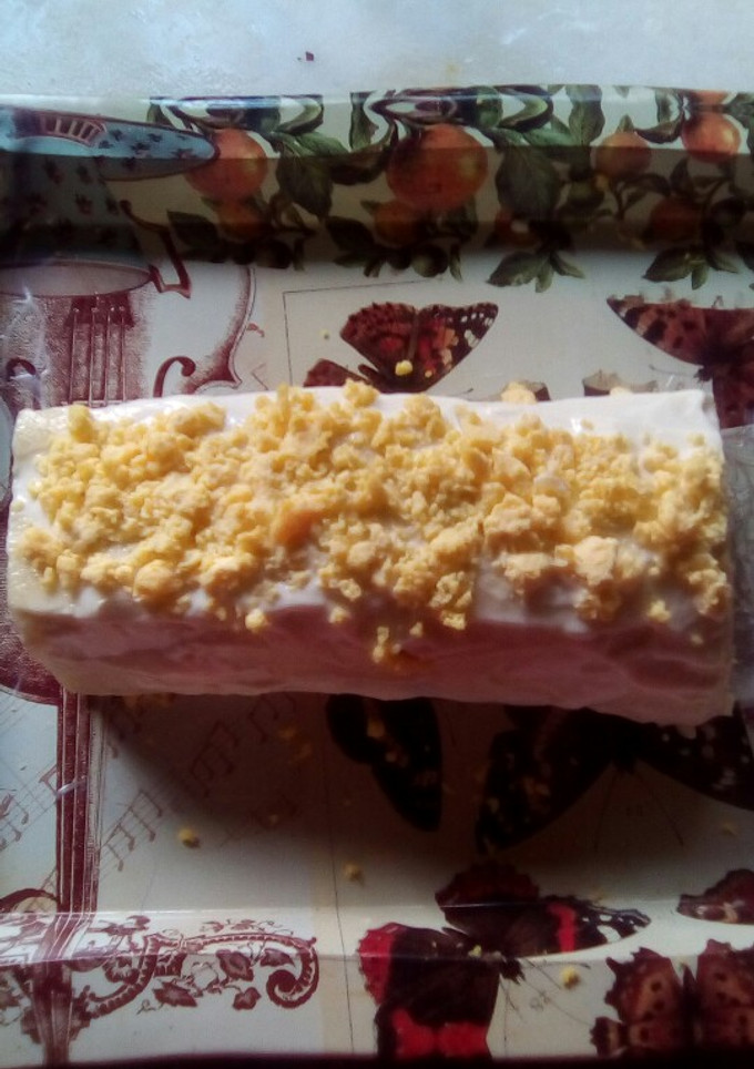 Una foto de Rollo de pan bimbo con atún y huevo