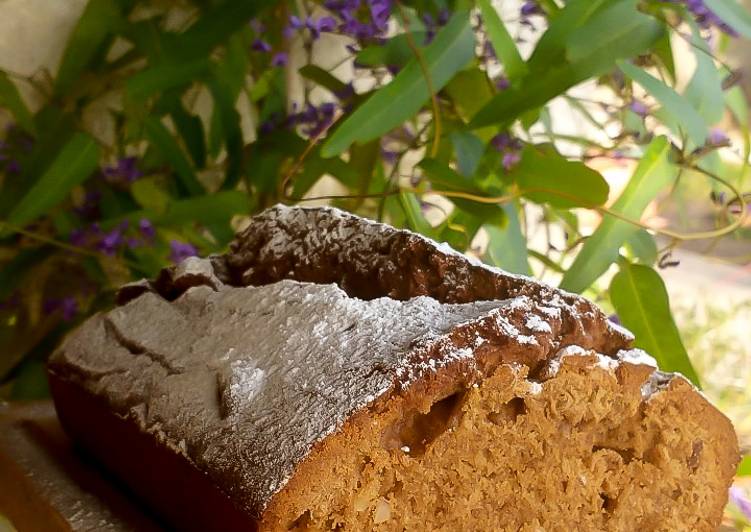 Queque de harina integral, avena y naranja