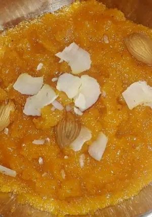 A picture of Suji ka Halwa🌹🌹🌹.