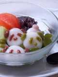 An-mitsu with Panda Shiratama Mochi Dumplings