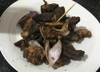 Easiest Way to Recipe Tasty Fried goat meat