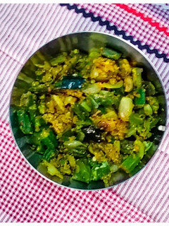 ஆந்திரா ஸ்டைல் பென்டகாயா மசாலா(Andhra Style Bendakaya Masala recipe in tamil) செய்முறை முக்கிய புகைப்படம்