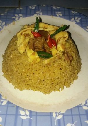 Foto resep Nasi kebuli telor dadar