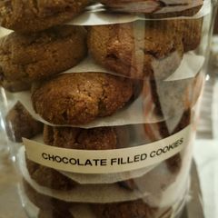 Chocolate filled cookies A picture of Chocolate filled cookies.