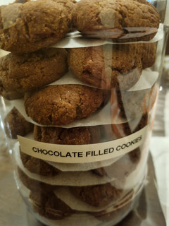 A picture of Chocolate filled cookies.
