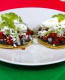 Sopes con chorizo