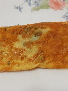 Una foto de Tortilla de cebolla y pimiento