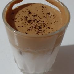 A picture of Dalgona coffee.