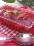 Compota de frutillas y damascos