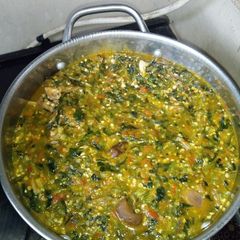 A picture of Delicious Okro Soup.