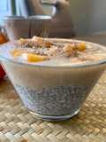 Pudding chia/crème kaki proteiné