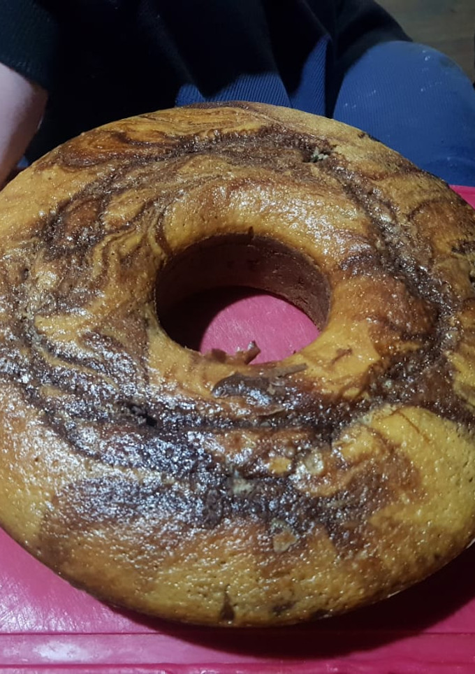 Una foto de Bizcochuelo Marmolado