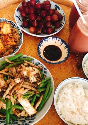 Hình của món Cơm chay.