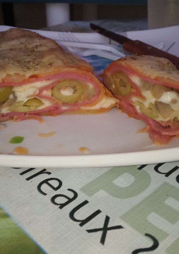 Una foto de Rollo de pizza