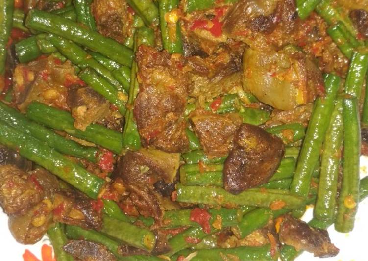 Cara mudah Membuat Ati ampela &amp; kacang panjang yang Sempurna